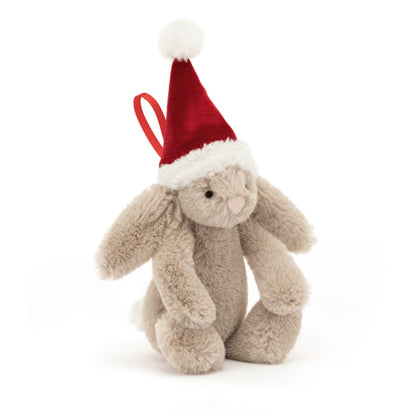 Bashful Christmas Bunny Ornament Plush Toy