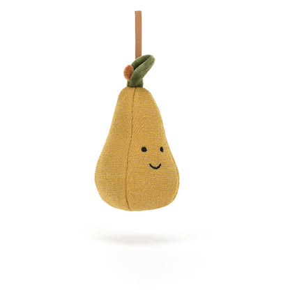 Festive Folly Pear Plush Toy Ornament