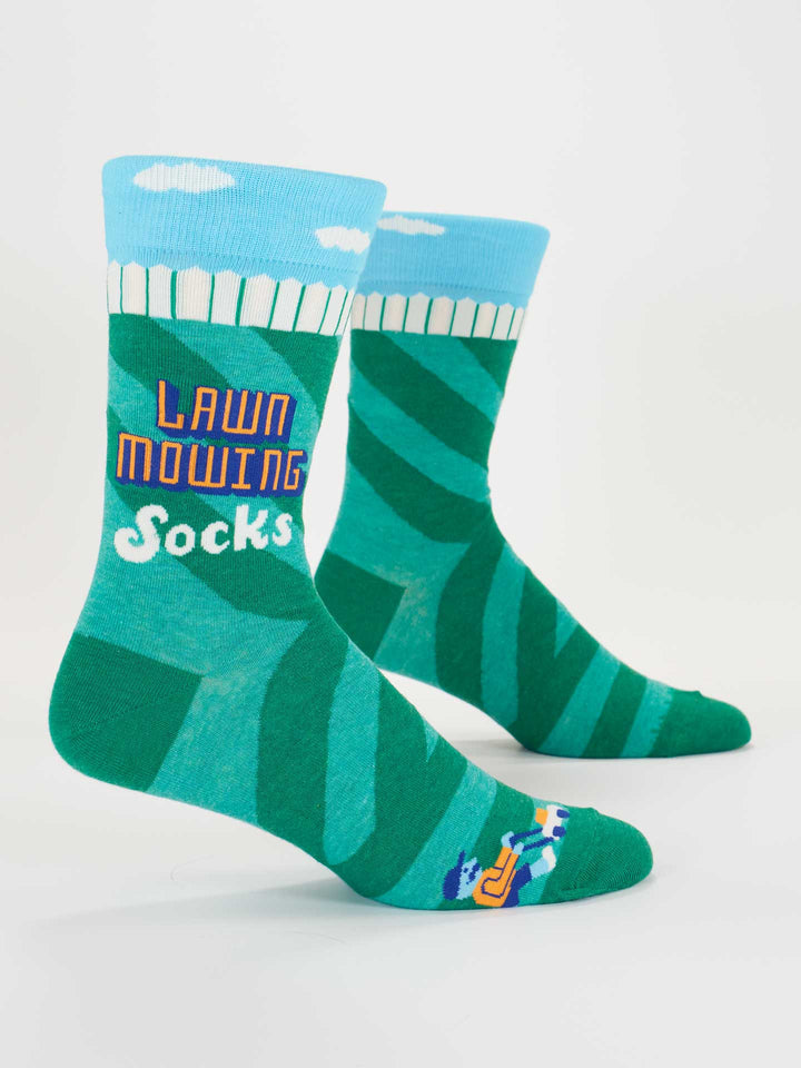 Men's Crew Socks Lawn Mowing