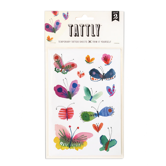 Butterfly Frenzy Temporary Tattoos Sheet