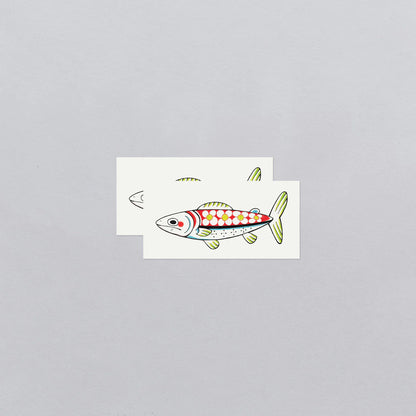 Daisy Fish Temporary Tattoos