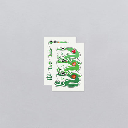 Frog Stack Temporary Tattoos