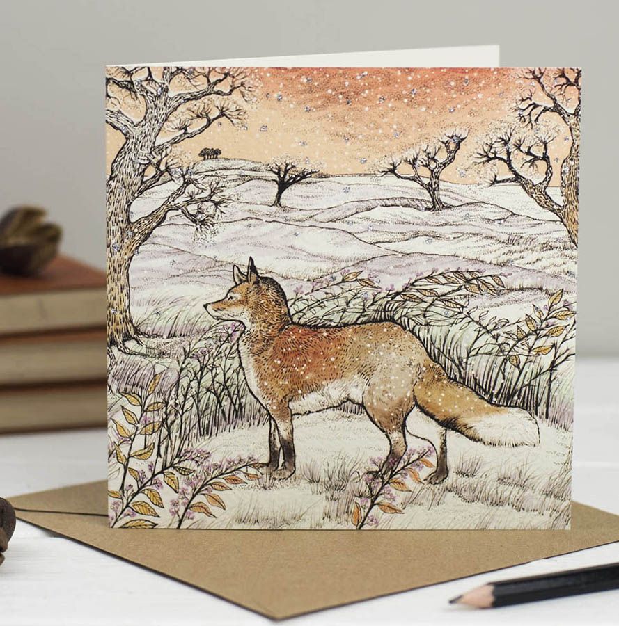 Fox In The Fields Card