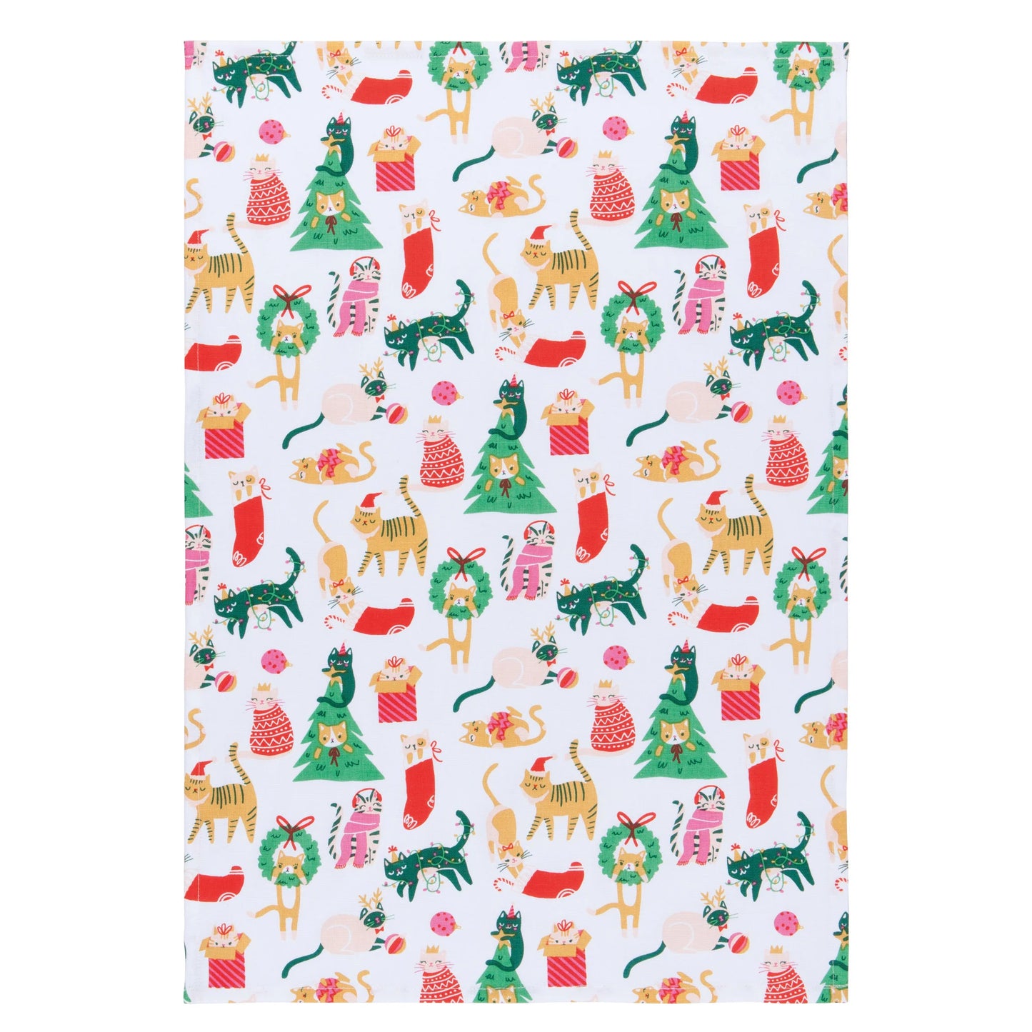 Let it Meow Holiday Dishtowel