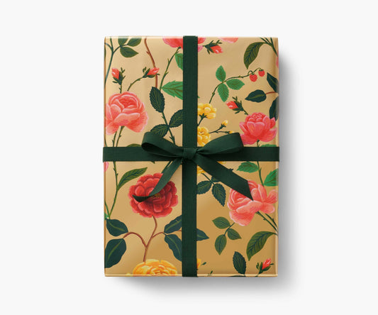 Roses Continuous Roll Wrap