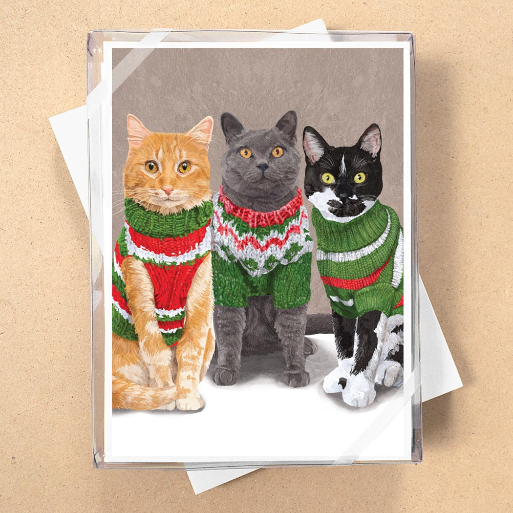 Cats In Sweaters Boxed Cards