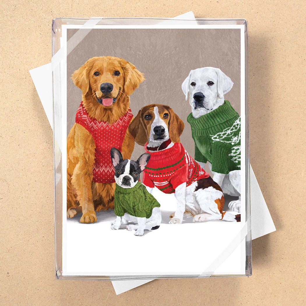 Dogs In Sweaters Boxed Cards