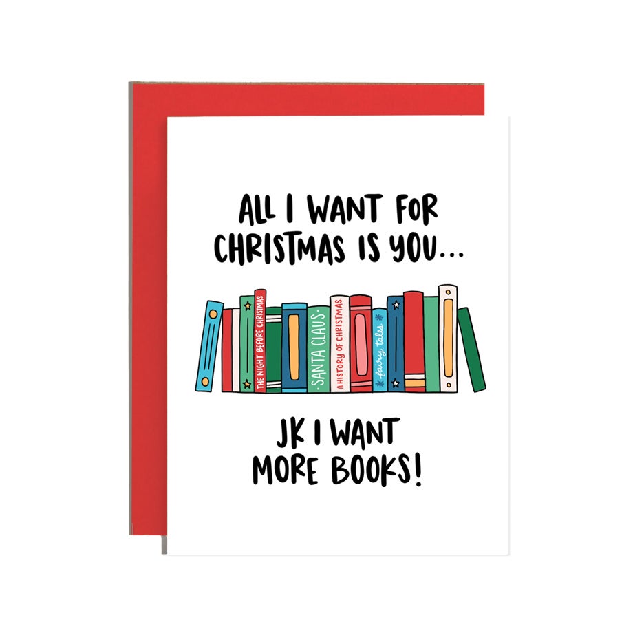 All I Want For Xmas Is Books Card