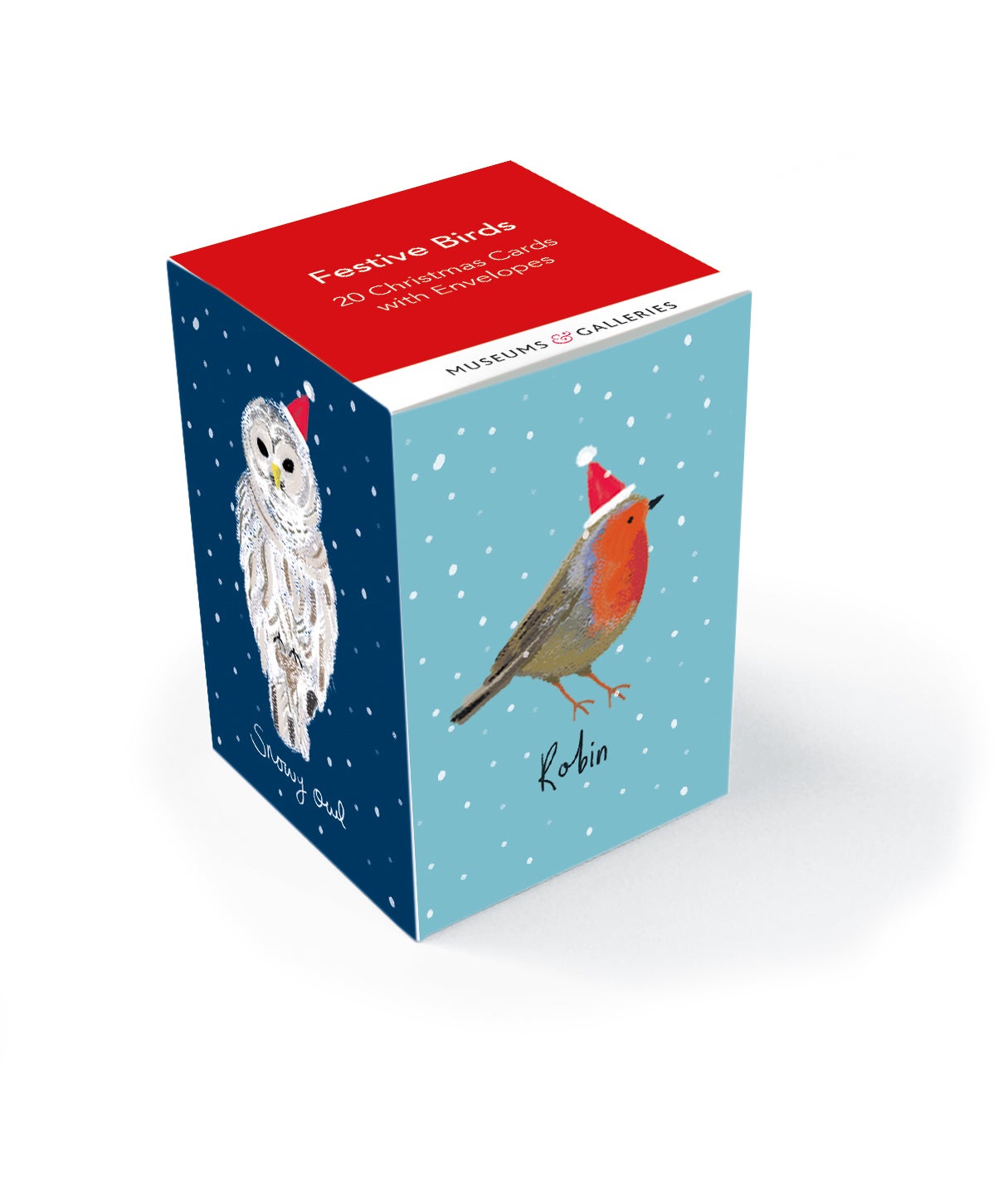 Festive Birds Mini Boxed Holiday Cards