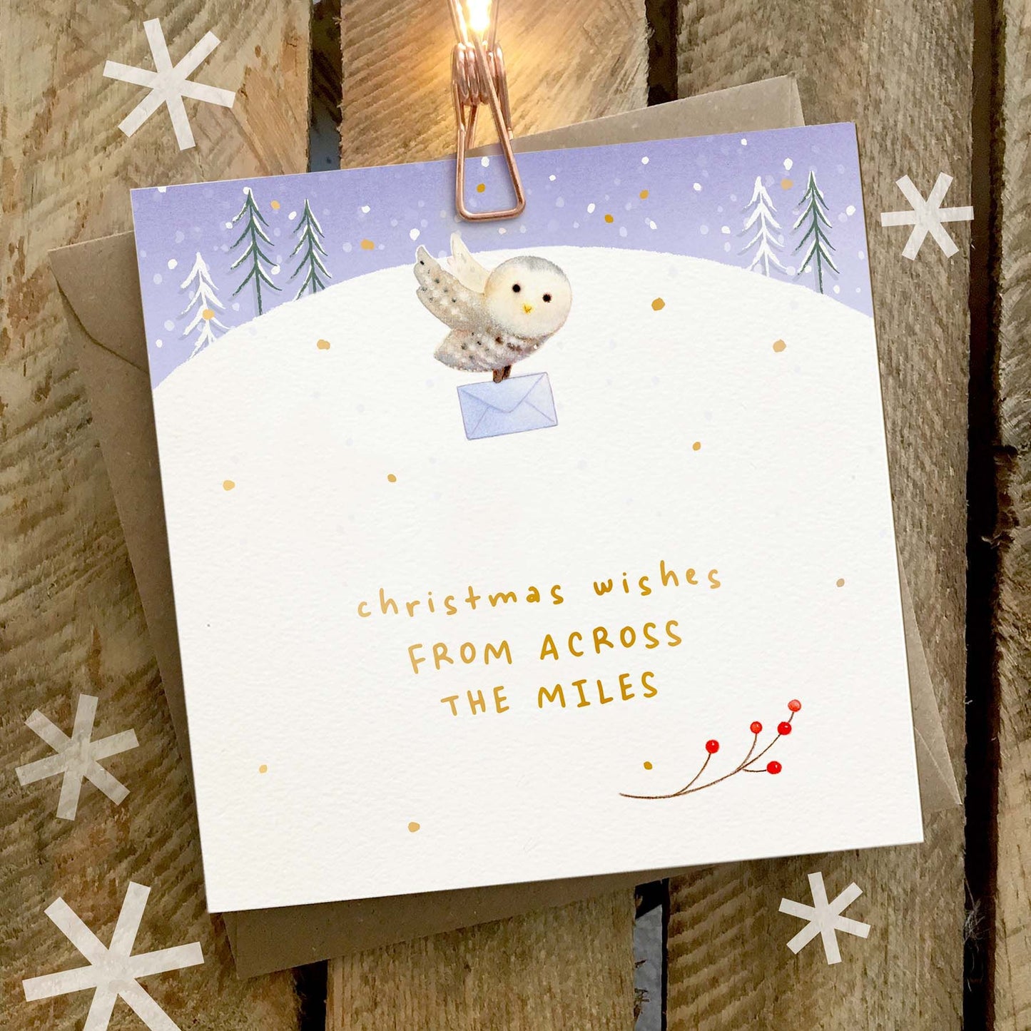 Xmas Wishes Across The Miles Card