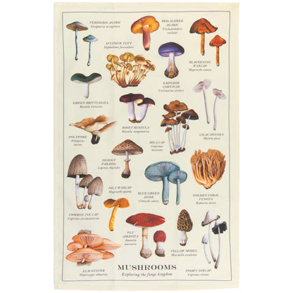 Mushrooms Printed Tea Towel