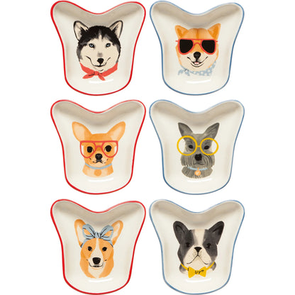 Uptown Dogs Pinch Bowls Set of 6 Assorted