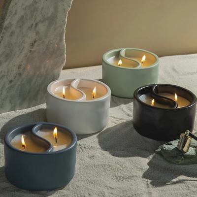 Yin & Yang Dusty Pink Cactus Flower Watermint Candle