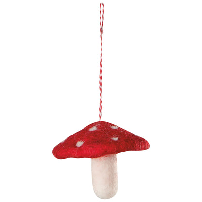 Felt Mushroom Gems Ornament
