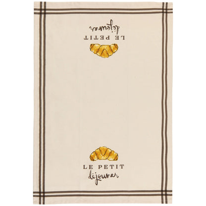 Le Petit Dejeuner Printed Tea Towel