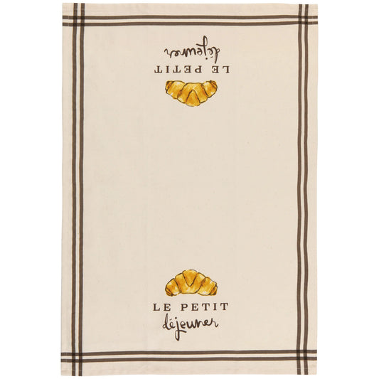 Le Petit Dejeuner Printed Tea Towel
