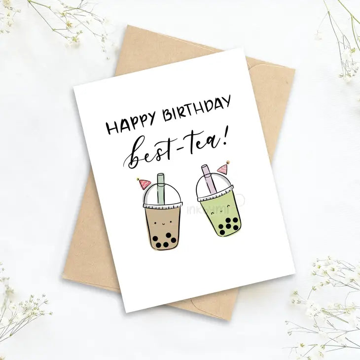 Happy Birthday Best Tea Greeting Card