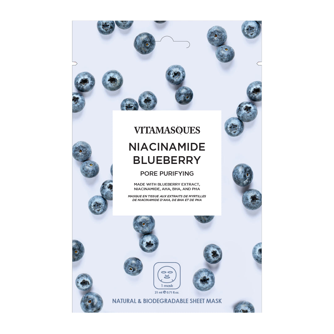 Niacinamide Blueberry Face Sheet Mask