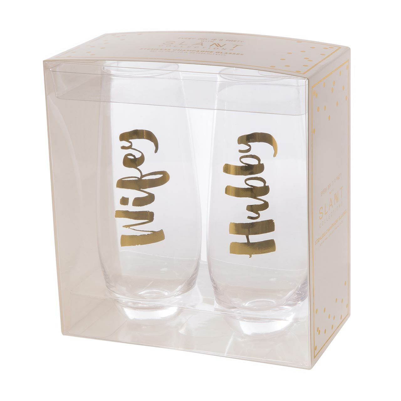 10oz Champagne Wifey Hubby Set