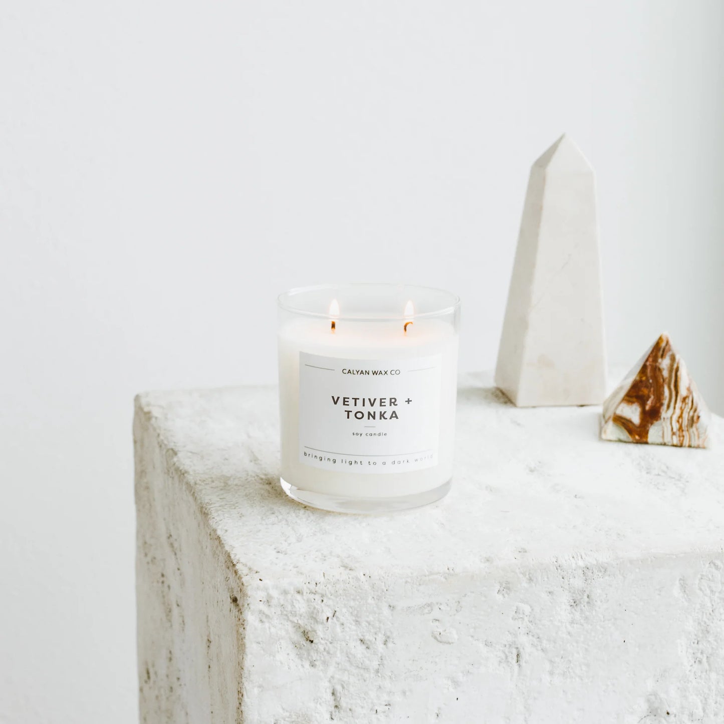 Glass Tumbler Soy Candle Vetiver + Tonka