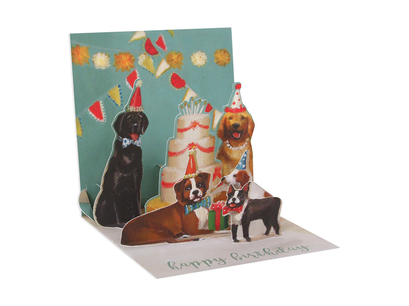 Pop-Up Dogs & Cake Card