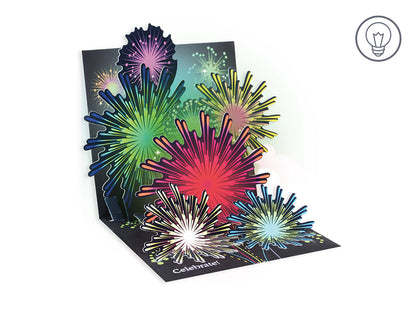 Pop-up Fireworks Card