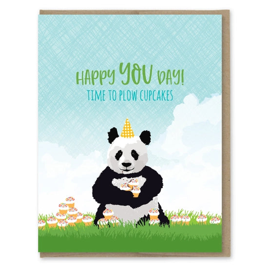 Plow Cupcakes Birthday Card