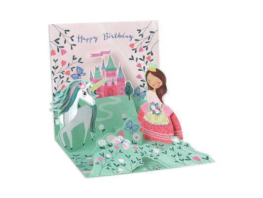 Pop-up Princess & Unicorn Card