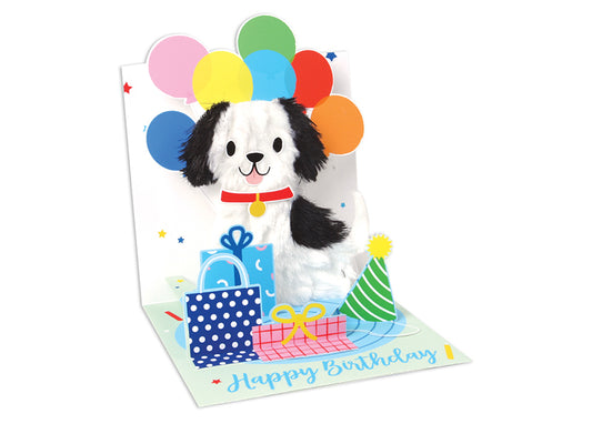 Pop-up Puppy Balloons Card