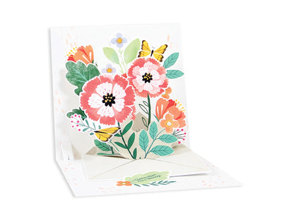 Pop-Up Floral Envelope Card