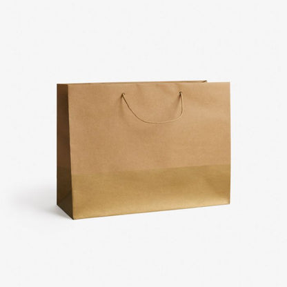 Kraft Bag Dip-Dyed Gold Bag