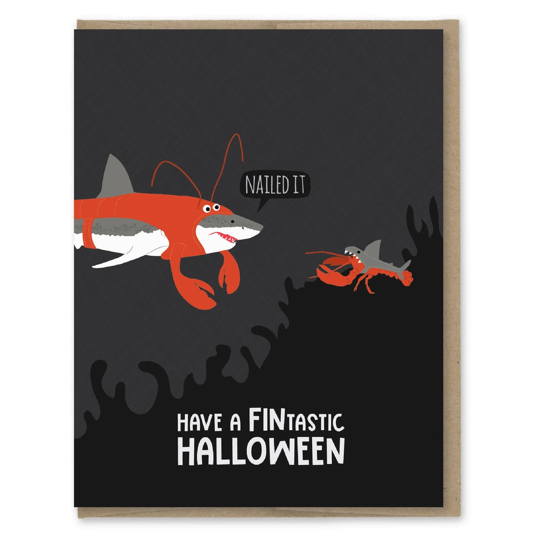 Halloween Shark Nailed It Card