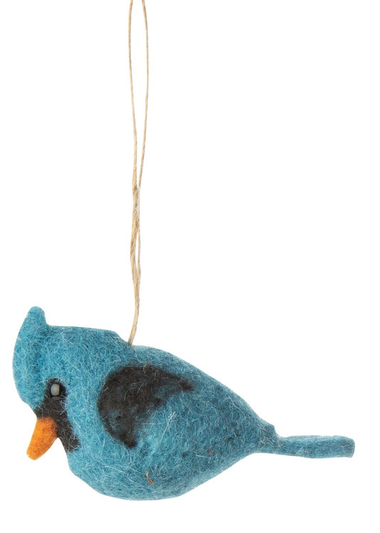 F1 - Felt Blue Jay Ornament