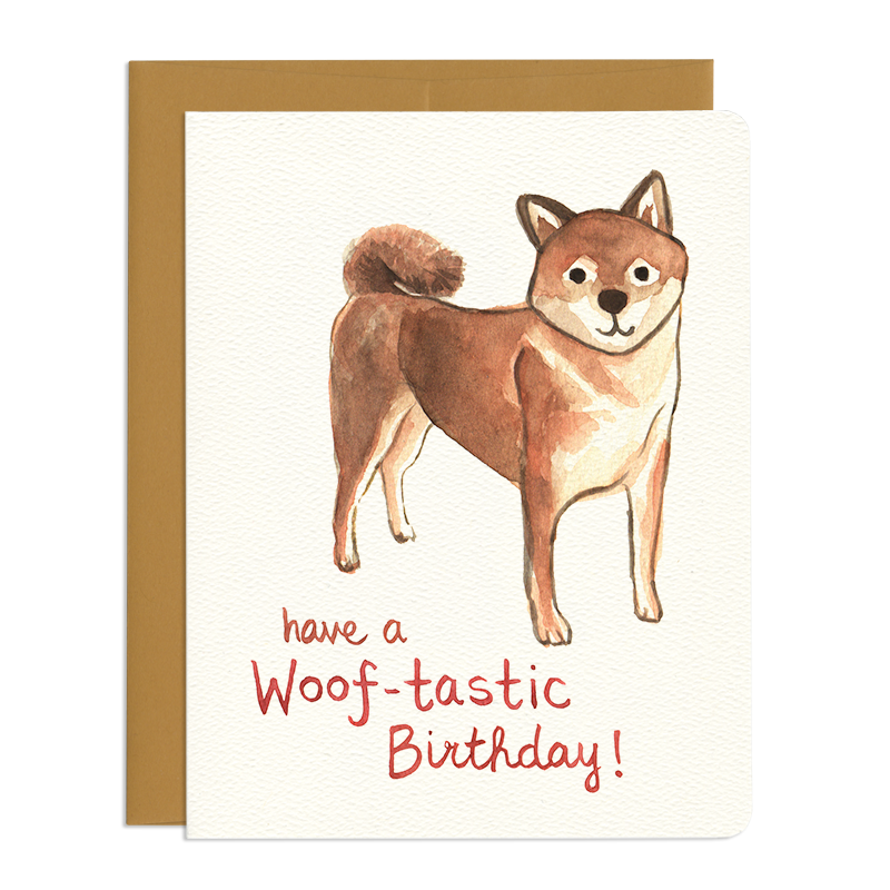 Shiba Inu Birthday Card
