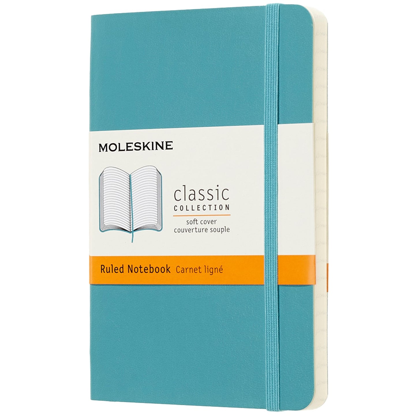 Classic Pocket Reef Blue Soft Cover Ruled Notebook