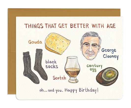 Better With Age Birthday Card