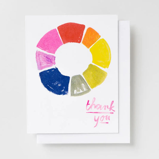 Thank You Colour Wheel Card