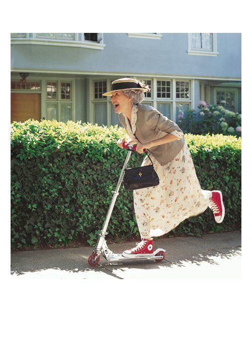 Scooter Lady Birthday Card