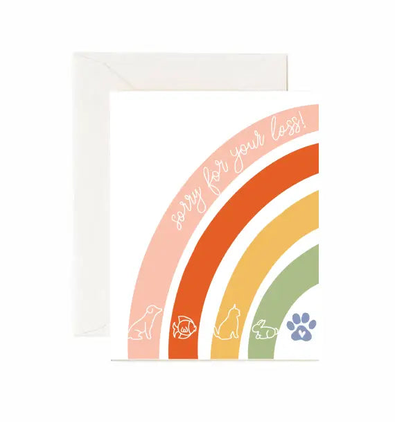 Pet Sympathy "Sorry For Your Loss" Greeting Card