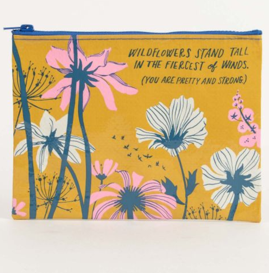 Zipper Pouch Wildflowers Stand