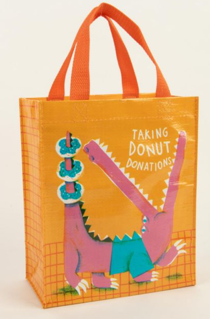 Handy Tote Taking Donut Donations