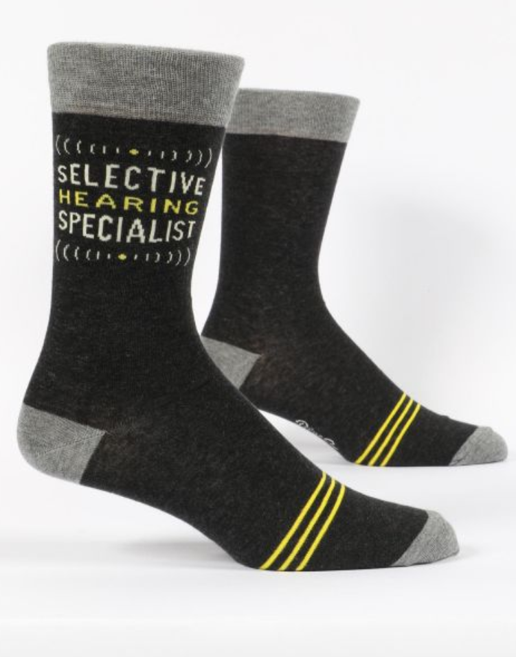 Men's Crew Socks Selective Hearing