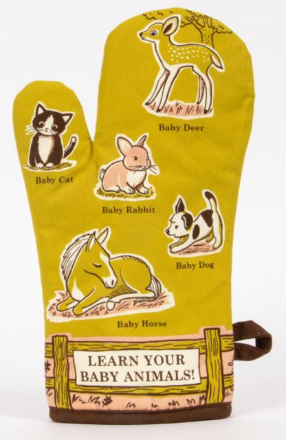 Oven Mitt Baby Animals