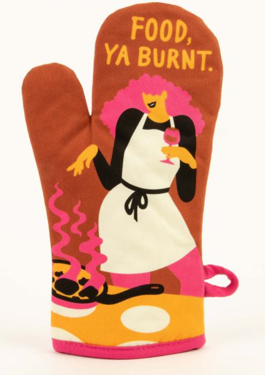 Oven Mitt Food Ya Burnt