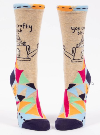 Women’s Crew Socks You Crafty B*tch