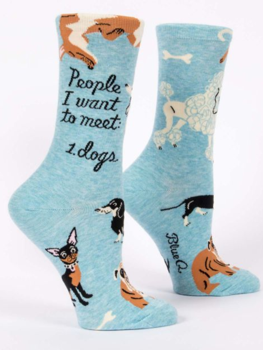 Women’s Crew Socks People To Meet Dogs