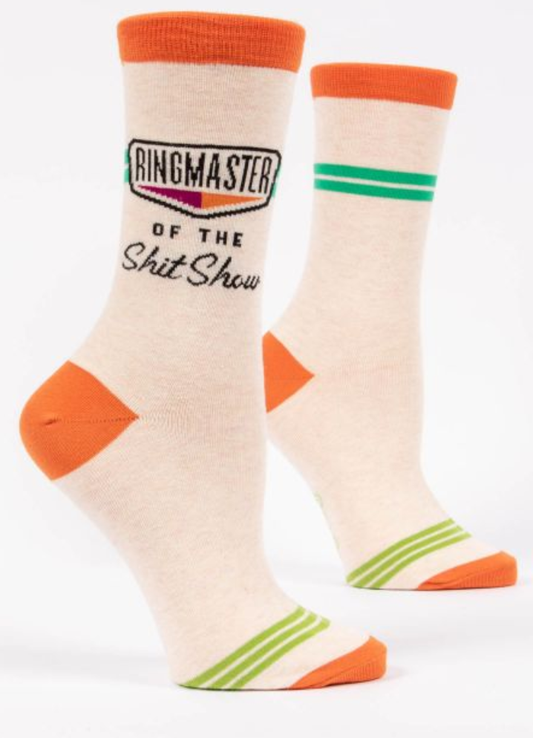 Women's Crew Socks Ringmaster Sh*t Show