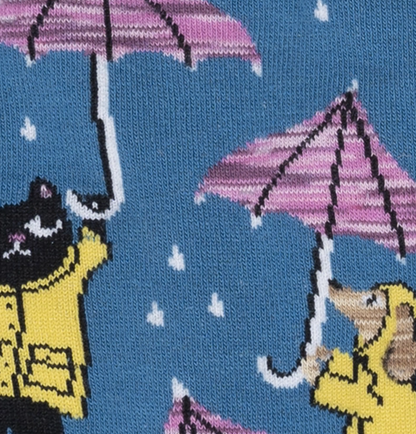 Women's Crew Socks Petting In The Rain