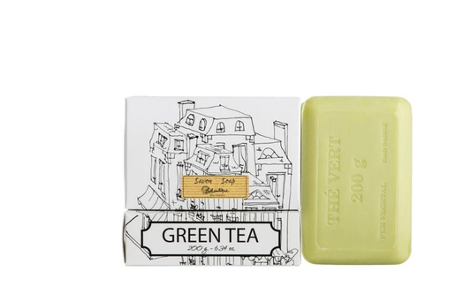 White Boxed Soap Bar Green Tea