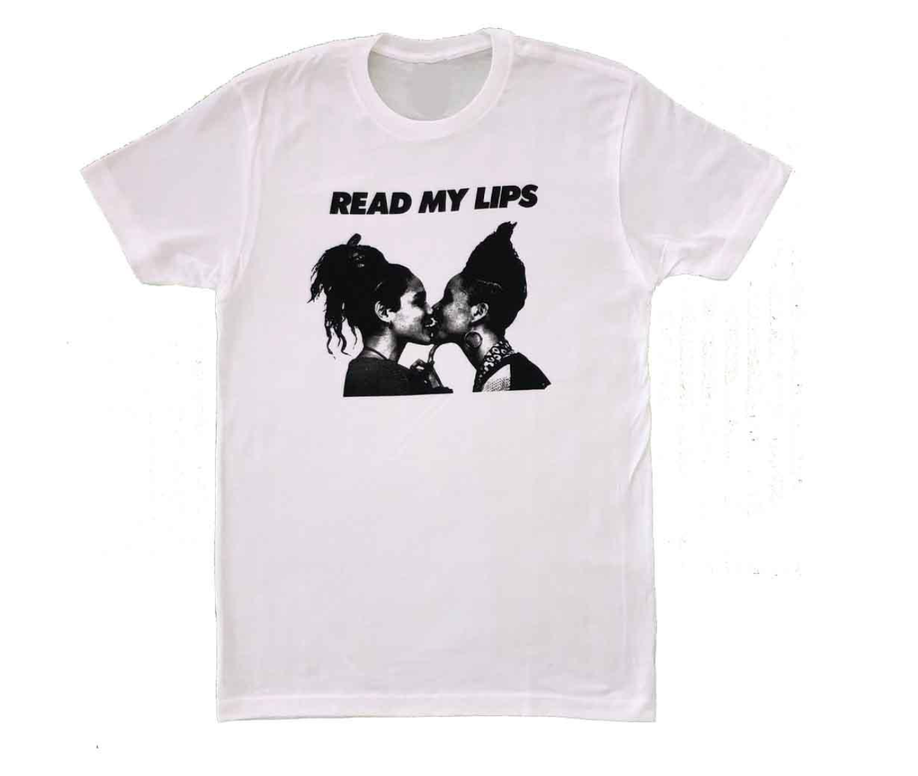 Read My Lips Women Short Sleeve T-Shirt Large